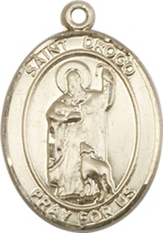 [8386GF] 14kt Gold Filled Saint Drogo Medal
