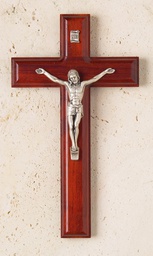 [17346] 7.5In. Rosewood Crucifix With Salerni Corpus