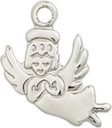 [2128SS] Sterling Silver Guardian Angel Medal