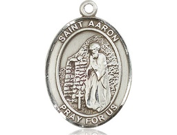 [7254SS] Sterling Silver Saint Aaron Medal