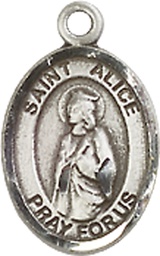 [9248SS] Sterling Silver Saint Alice Medal