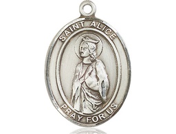 [7248SS] Sterling Silver Saint Alice Medal