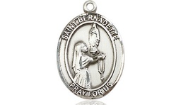 [8017SSY] Sterling Silver Saint Bernadette Medal - With Box