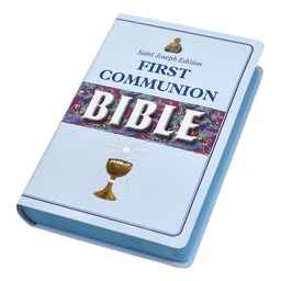 [608/22FCB] St. Joseph First Communion Bible Blue