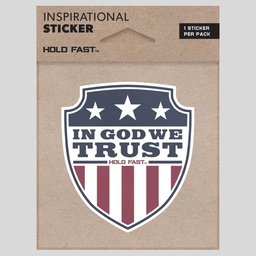 [STCK129] Sticker - HF In God We Trust Shield