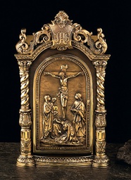 [4100-GP] Baroque Tabernacle, Gold Plated, 20&quot;H