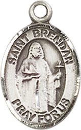 [9018SS] Sterling Silver Saint Brendan the Navigator Medal