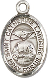 [9021SS] Sterling Silver Saint Catherine Laboure Medal