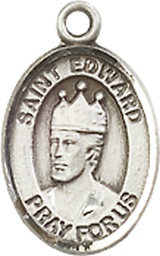 [9026SS] Sterling Silver Saint Edward the Confessor Medal