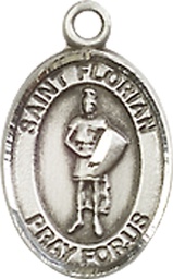 [9034SS] Sterling Silver Saint Florian Medal