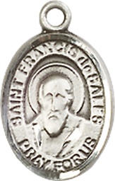 [9035SS] Sterling Silver Saint Francis de Sales Medal