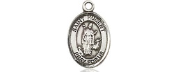 [9045SS] Sterling Silver Saint Hubert of Liege Medal