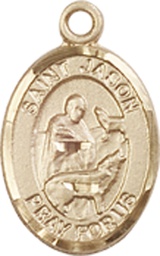 [9051GF] 14kt Gold Filled Saint Jason Medal