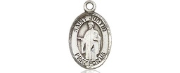 [9052SS] Sterling Silver Saint Justin Medal