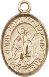 [9054GF] 14kt Gold Filled Saint John the Baptist Medal