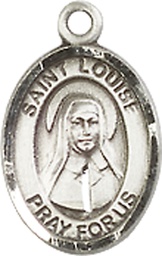 [9064SS] Sterling Silver Saint Louise de Marillac Medal
