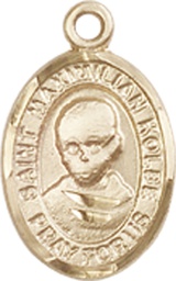 [9073GF] 14kt Gold Filled Saint Maximilian Kolbe Medal
