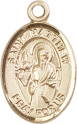 [9074GF] 14kt Gold Filled Saint Matthew the Apostle Medal