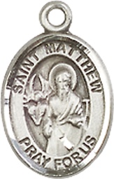 [9074SS] Sterling Silver Saint Matthew the Apostle Medal