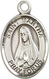 [9075SS] Sterling Silver Saint Martha Medal