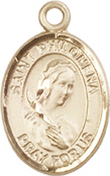 [9077GF] 14kt Gold Filled Saint Philomena Medal