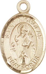 [9080GF] 14kt Gold Filled Saint Nicholas Medal