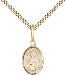 [9083GF/18G] 14kt Gold Filled Saint Philip the Apostle Pendant on a 18 inch Gold Plate Light Curb chain
