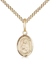 [9083GF/18G] 14kt Gold Filled Saint Philip the Apostle Pendant on a 18 inch Gold Plate Light Curb chain