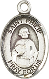 [9083SS] Sterling Silver Saint Philip the Apostle Medal
