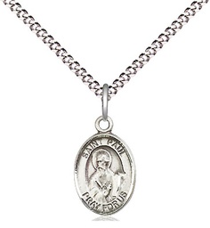 [9086SS/18S] Sterling Silver Saint Paul the Apostle Pendant on a 18 inch Light Rhodium Light Curb chain