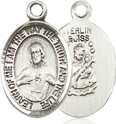 [9098SSY] Sterling Silver Scapular Medal