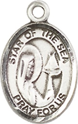 [9101SS] Sterling Silver Our Lady Star of the Sea Medal
