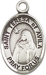[9102SS] Sterling Silver Saint Teresa of Avila Medal