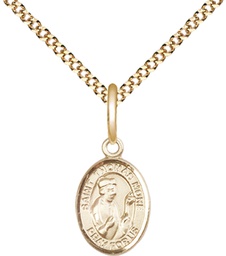 [9109GF/18G] 14kt Gold Filled Saint Thomas More Pendant on a 18 inch Gold Plate Light Curb chain
