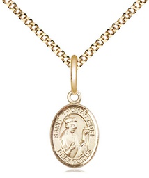 [9109GF/18G] 14kt Gold Filled Saint Thomas More Pendant on a 18 inch Gold Plate Light Curb chain