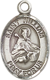 [9114SS] Sterling Silver Saint William of Rochester Medal
