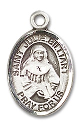 [9117SS] Sterling Silver Saint Julie Billiart Medal