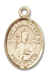 [9120GF] 14kt Gold Filled Saint Leo the Great Medal