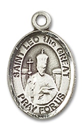 [9120SS] Sterling Silver Saint Leo the Great Medal