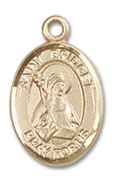 [9122GF] 14kt Gold Filled Saint Bridget of Sweden Medal