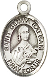 [9130SS] Sterling Silver Saint Gemma Galgani Medal