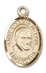 [9134GF] 14kt Gold Filled Saint Vincent de Paul Medal