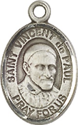 [9134SS] Sterling Silver Saint Vincent de Paul Medal