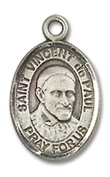 [9134SS] Sterling Silver Saint Vincent de Paul Medal