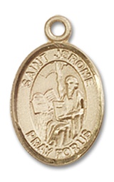 [9135GF] 14kt Gold Filled Saint Jerome Medal