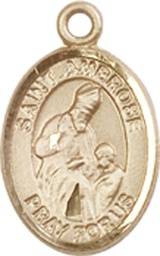 [9137GF] 14kt Gold Filled Saint Ambrose Medal