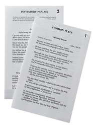 [406/I] Inserts (Christian Prayer)