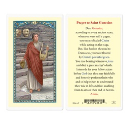 [HI-E24-447] Saint Genesius Laminated Holy Card