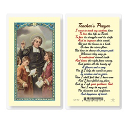 [HI-E24-462] Teacher"s Prayer Laminated Holy Card