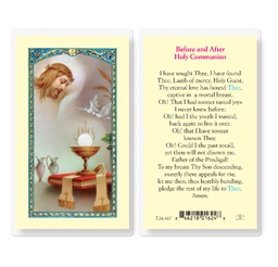 [HI-E24-667] Prayer After Communion Laminated Holy Card
